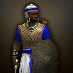 Meroitic Swordsman — original game artwork