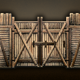 Bamboo Stockade Gate — original game artwork