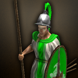 Mercenary Thureos Spearman — original game artwork