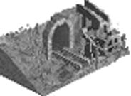 Gold mine — original manual production diagram illustration