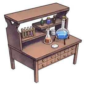 Alchemy Research Desk — original atelier-firis item artwork