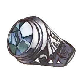 Blue Crystal Ring — original atelier-firis item artwork