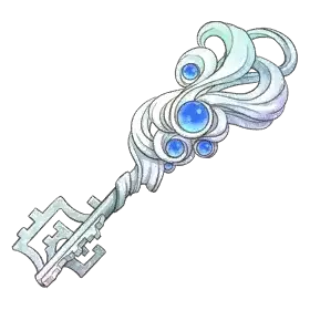 White Abyss Key — original atelier-firis item artwork