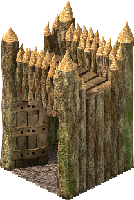Wooden Gate — official manual building illustration