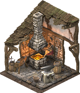 Blacksmith — official manual building illustration