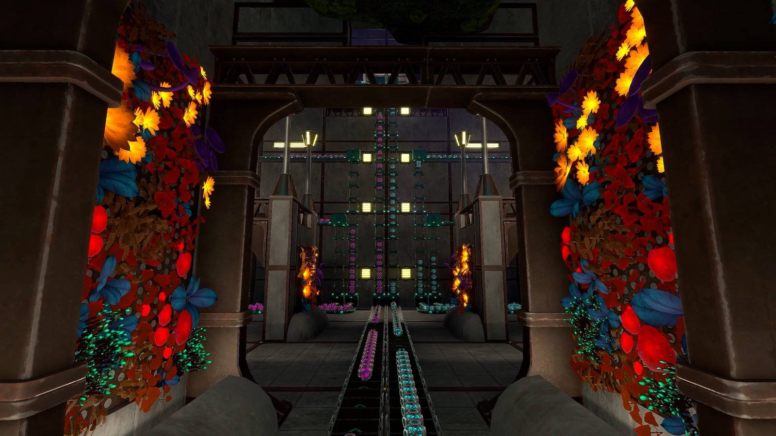 Techtonica research core tunnel in an official publisher screenshot